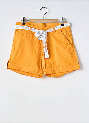 Short fermeture zippée sous rabat boutonné taille normale orange SUN VALLEY femme