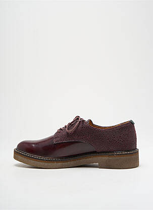 Derbies tissage satiné talon plat jusqu'à 3cm violet KICKERS femme