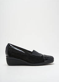 Ballerines tissage satiné talon de 4 à 6cm noir ILARIO MORELLI femme