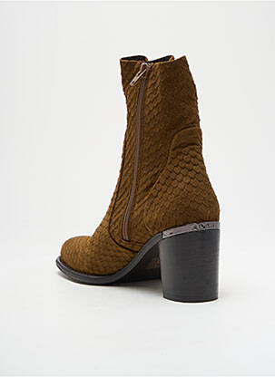 Bottines/boots talon bottier talon de 4 à 6cm vert ADIGE femme