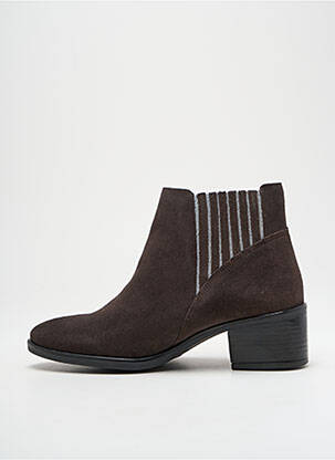 Bottines/boots nubuck talon de 4 à 6cm marron WE DO femme