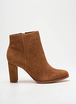 Bottines/boots nubuck talon de 4 à 6cm marron CLARKS femme