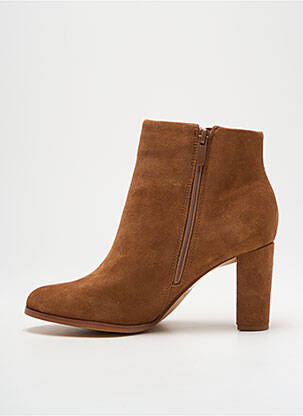 Bottines/boots nubuck talon de 4 à 6cm marron CLARKS femme