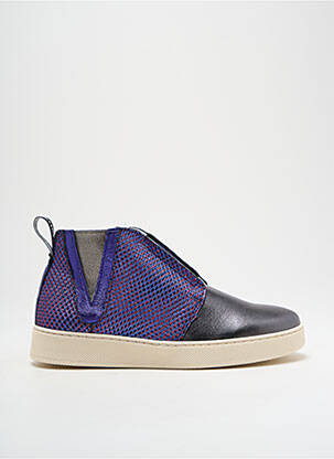 Slip ons tissage satiné talon plat jusqu'à 3cm violet VADDIA femme