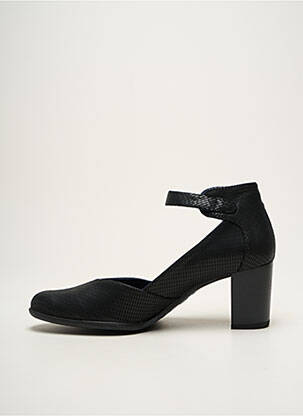Escarpins tissage satiné talon de 4 à 6cm noir DORKING femme