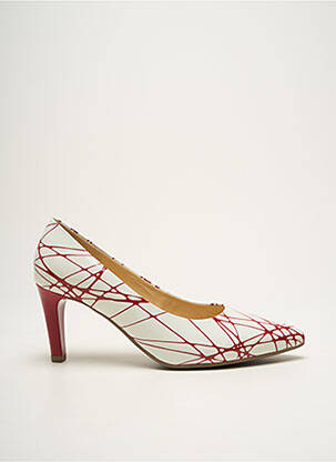 Escarpins tissage vernis talon de 4 à 6cm rouge GABOR femme