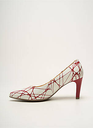 Escarpins tissage vernis talon de 4 à 6cm rouge GABOR femme