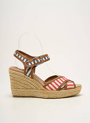 Espadrilles fermeture boucle(s) talon de 7 à 9cm rouge TONI PONS femme