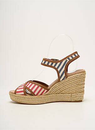 Espadrilles fermeture boucle(s) talon de 7 à 9cm rouge TONI PONS femme