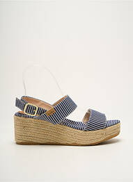 Espadrilles fermeture boucle(s) talon de 7 à 9cm bleu TONI PONS femme
