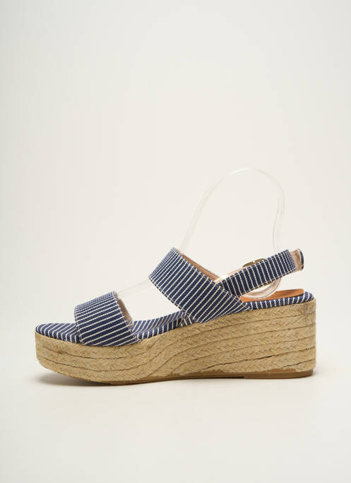 Espadrilles fermeture boucle(s) talon de 7 à 9cm bleu TONI PONS femme
