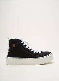 Baskets nubuck talon de 4 à 6cm noir POPA femme