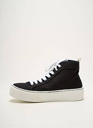 Baskets nubuck talon de 4 à 6cm noir POPA femme