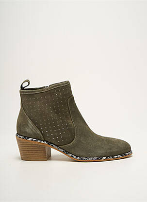 Bottines/Boots vert REGARD pour femme