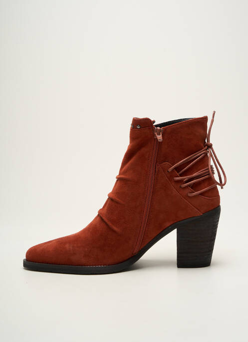 Bottines/Boots orange REGARD pour femme