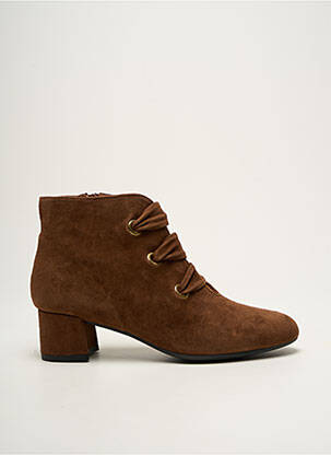 Bottines/Boots marron BRENDA ZARO pour femme