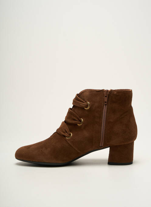 Bottines/Boots marron BRENDA ZARO pour femme