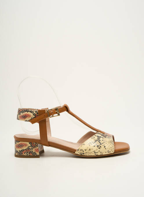 Sandales/Nu pieds marron BRENDA ZARO pour femme