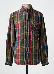 Chemise manches longues vert MCS pour homme seconde vue