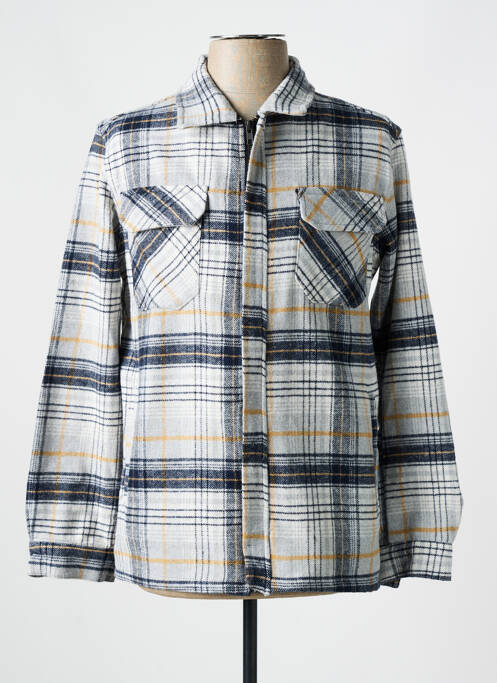 Veste casual poignets boutonnés avec fente gris RECYCLED ART WORLD homme