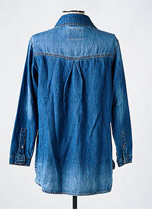 Chemisier coupe cintrée manches longues bleu R.DISPLAY femme