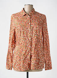 Chemisier coupe cintrée manches longues orange NICE THINGS femme