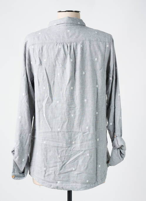 Chemisier imprimé fantaisie manches longues gris WHITE STUFF femme