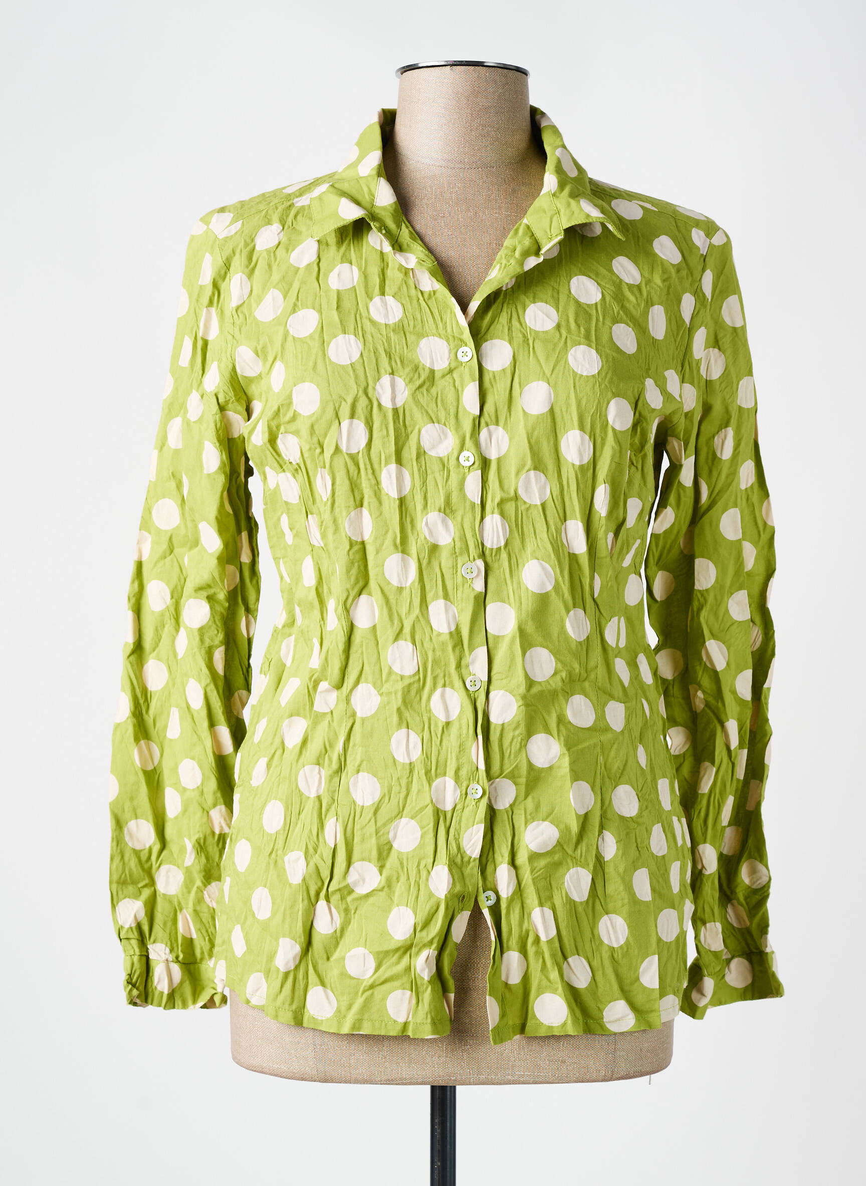 Chemisier Tunique Femme White Stuff - Taille 12 - Blanc à Motifs Jardin Verts - Manches 3/4 - Neuf Sans étiquettes