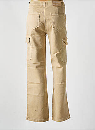 Pantalon cargo coupe droite beige ANA LUCY femme