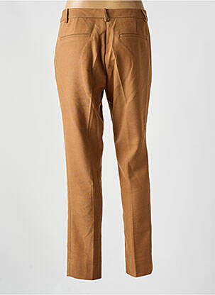 Pantalon slim fermeture zippée sous rabat avec crochet beige ATTENTIF homme