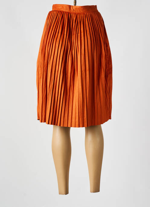 Jupe mi-longue orange K-ZELL pour femme
