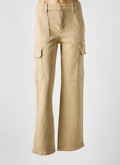 Pantalon cargo beige ANA LUCY pour femme
