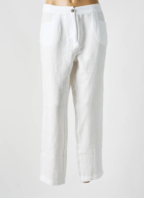 Pantalon droit blanc WHITE STUFF pour femme