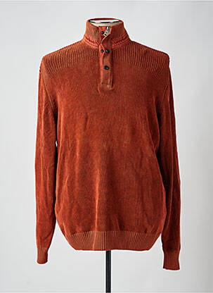 Pull stretch manches longues orange MCS homme