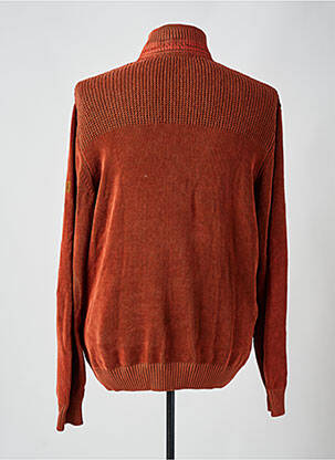 Pull stretch manches longues orange MCS homme