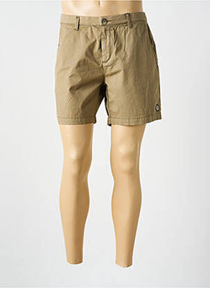 Short tissage popeline taille normale beige BENSON & CHERRY homme