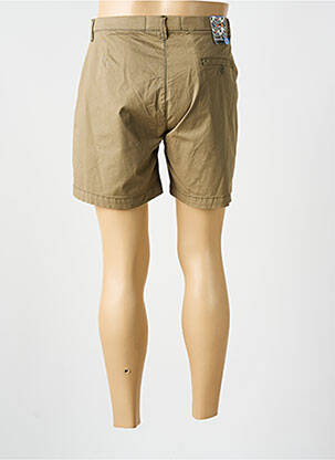 Short tissage popeline taille normale beige BENSON & CHERRY homme