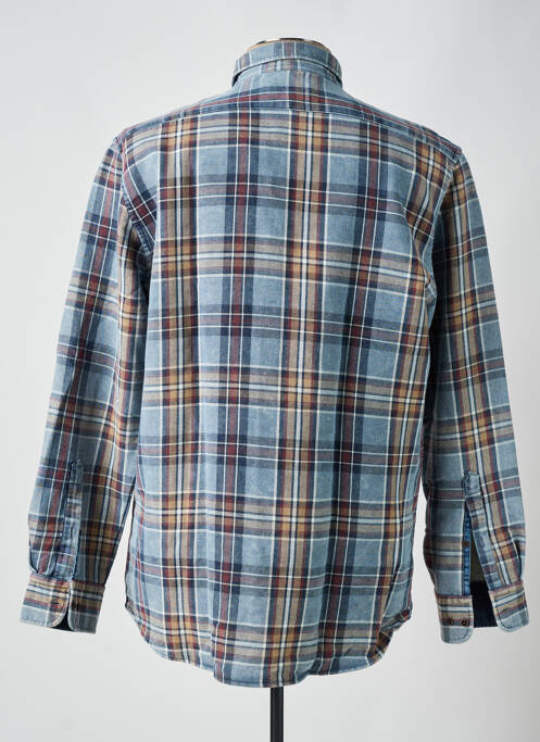 Chemise manches longues bleu MCS homme