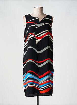Robe mi-longue sans manche sans manche noir TELMAIL femme