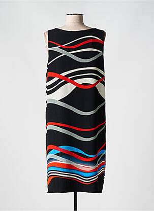 Robe mi-longue sans manche sans manche noir TELMAIL femme