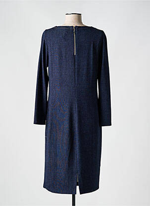 Robe mi-longue manches longues manches longues bleu SUNWEAR femme