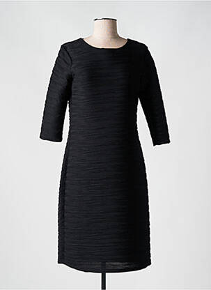Robe mi-longue manches 3/4 manches 3/4 noir FOSBY femme