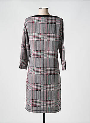 Robe mi-longue manches longues manches longues gris HAJO femme