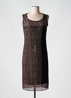 Robe mi-longue sans manche sans manche rouge ME-PARIS femme