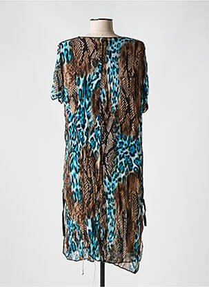 Tunique manches courtes légère et transparente bleu ONE O ONE femme
