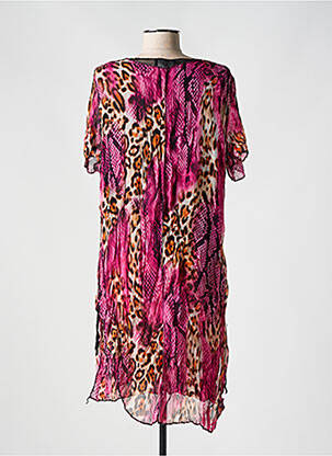 Tunique manches courtes légère et transparente rose ONE O ONE femme