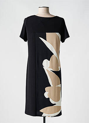 Robe courte manches courtes manches courtes noir TELMAIL femme