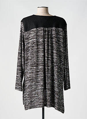 Gilet manches longues manches longues gris DEOMINO femme