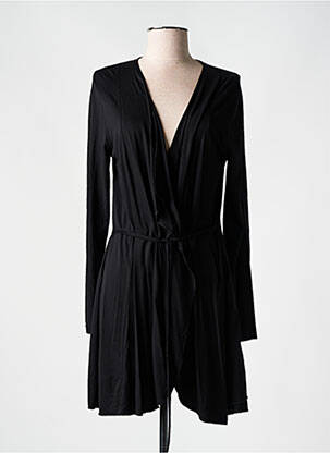 Gilet manches longues stretch noir KAYANE femme
