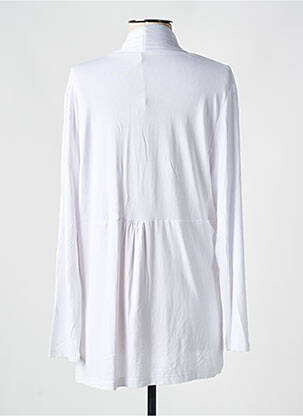 Gilet manches longues stretch blanc OSCAR B femme